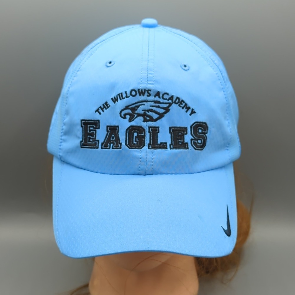 The Willows Academy Eagles Illinois Nike Golf Hat Cap Blue OSFA Adjustable